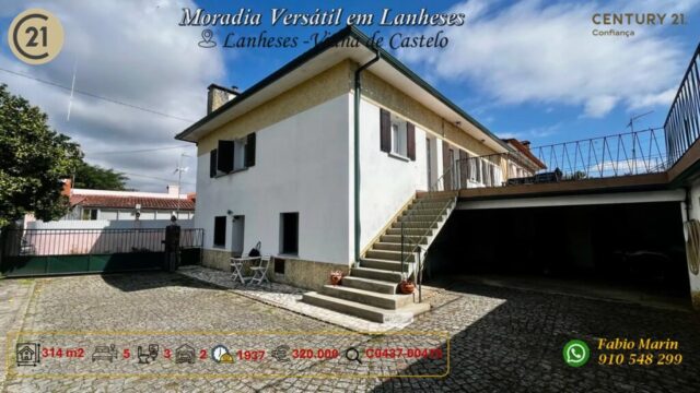 Moradia versátil em Viana do Castelo com terreno e rendimento