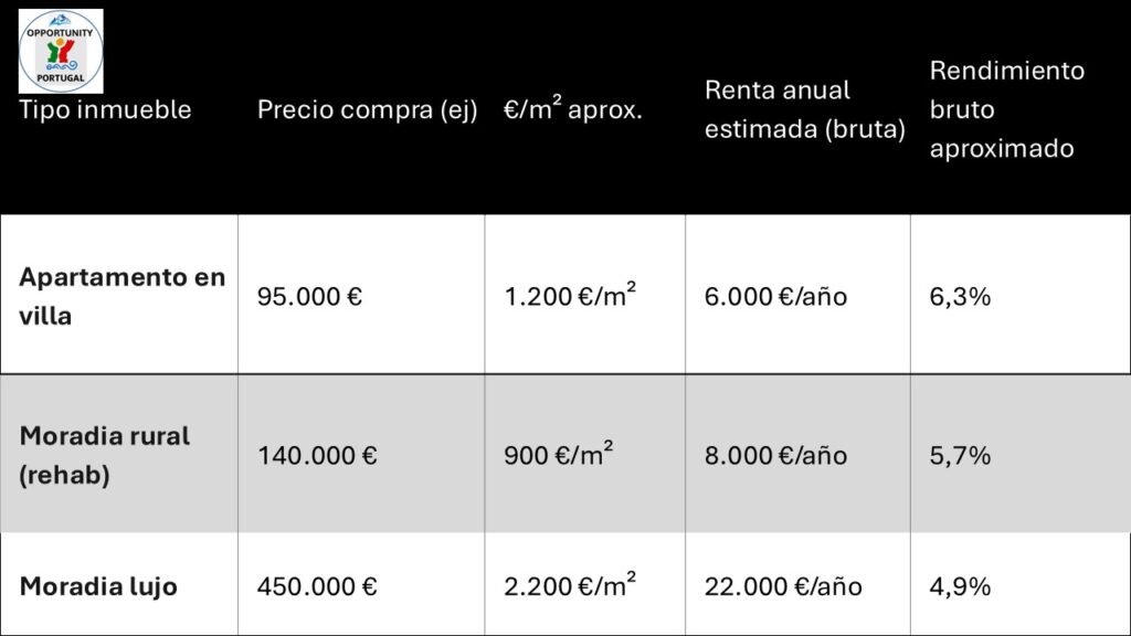 tabla oritentativa arcos de valdevez